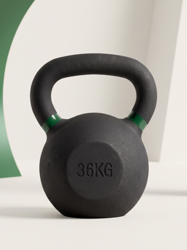 Гиря чугунная с цветным кольцом 36 кг (модель: К-3) VictoryFit VF-KCR360